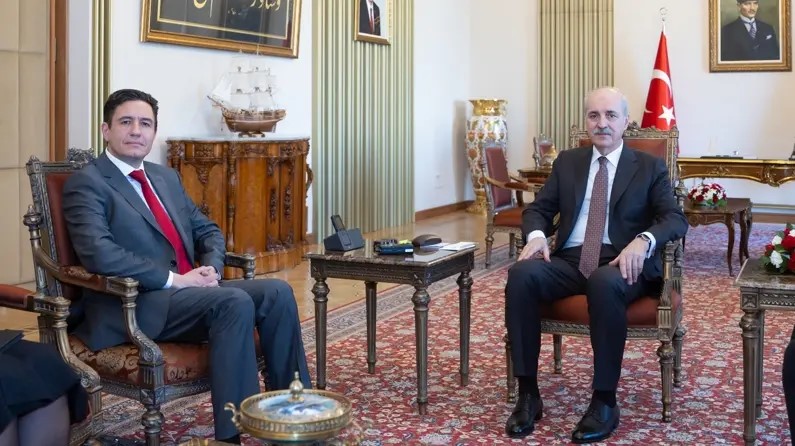 Büyükelçi Anguel Tcholakov Türkiye Büyük Millet Meclisi (TBMM) Başkanı Numan Kurtulmuş ile bir görüşme gerçekleştirdi 